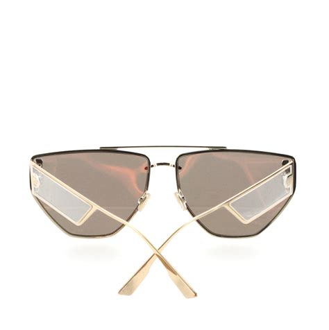 dior clan sunglasses|CHRISTIAN DIOR Clan 2 Aviator Sunglasses Black Gold.